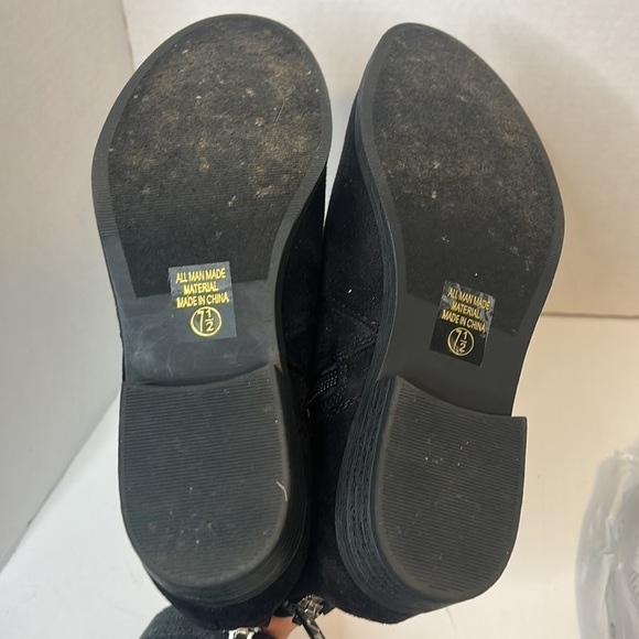 City Classfied Black Zip Boots 7.5 Ankle Booties - Picture 5 of 5